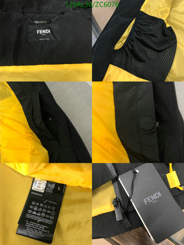 Fendi-Down jacket Men Code: ZC6076 $: 129USD