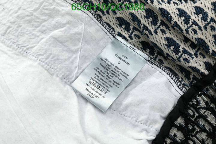 Dior-Clothing Code: QC1986 $: 65USD