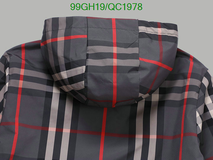 Burberry-Clothing Code: QC1978 $: 99USD