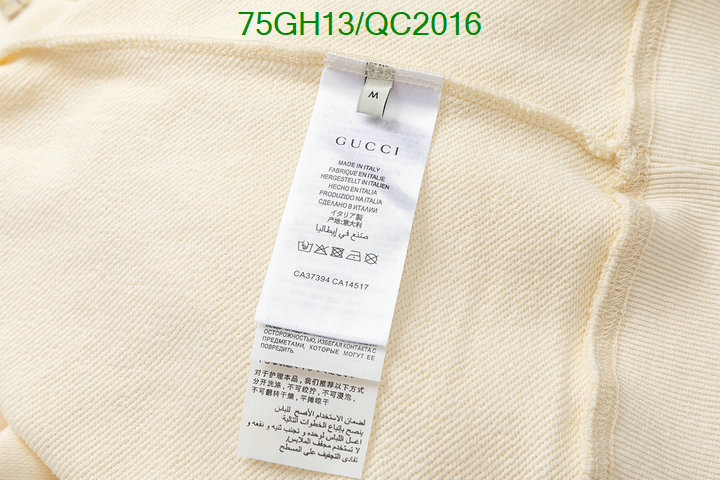 Gucci-Clothing Code: QC2016 $: 75USD