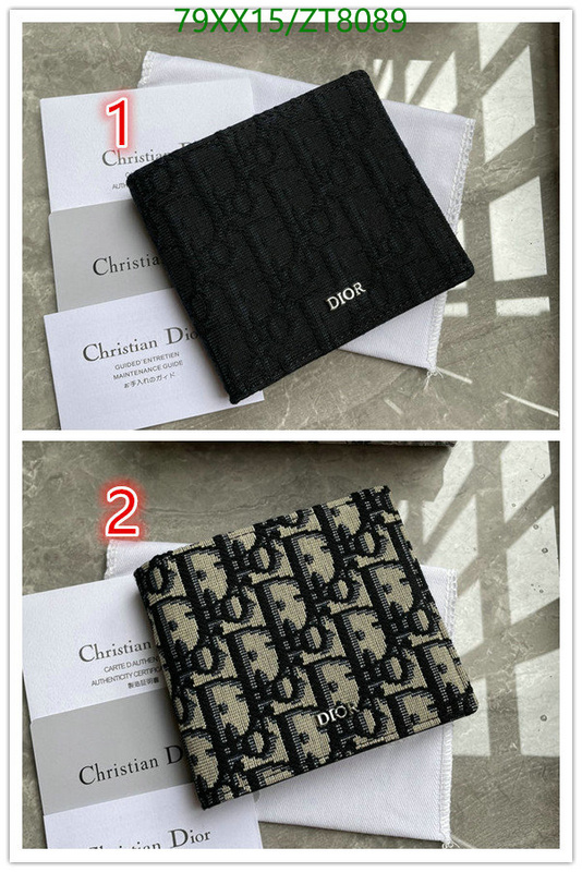 Dior-Wallet-Mirror Quality Code: ZT8089 $: 79USD