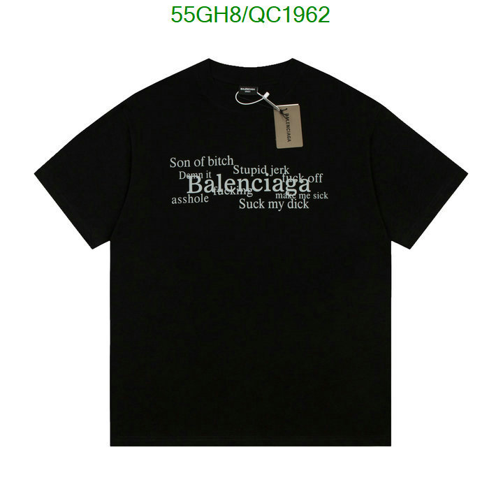 Balenciaga-Clothing Code: QC1962 $: 55USD