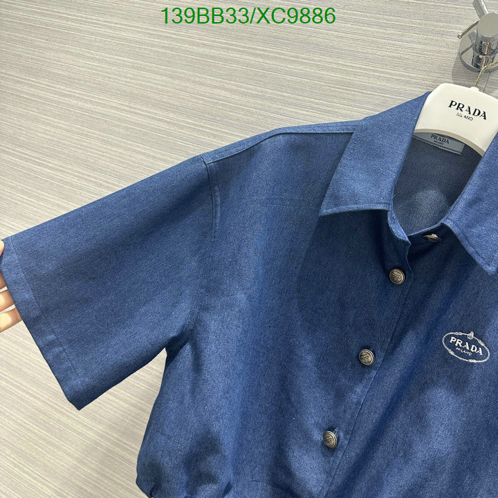Prada-Clothing Code: XC9886 $: 139USD