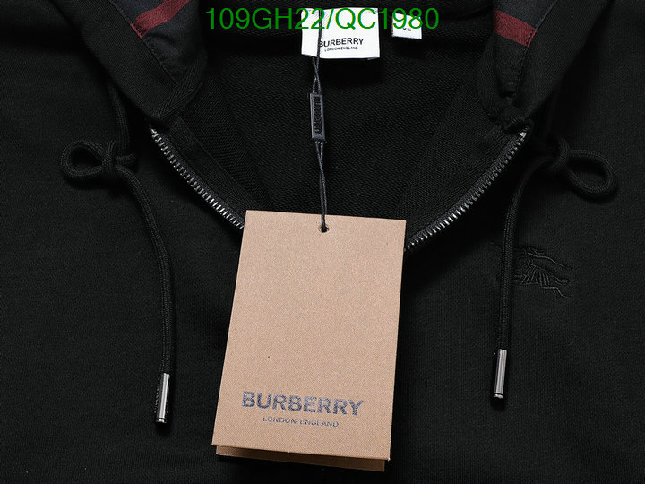 Burberry-Clothing Code: QC1980 $: 109USD