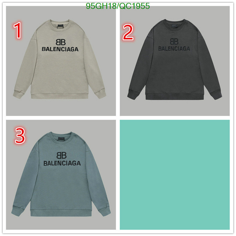 Balenciaga-Clothing Code: QC1955 $: 95USD