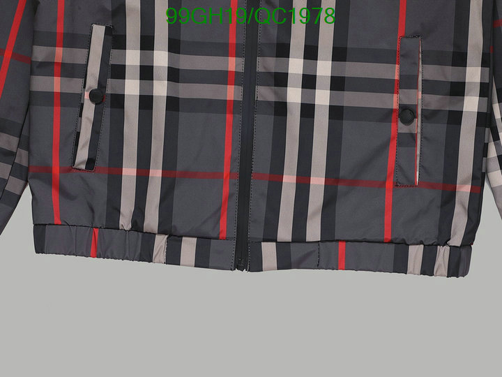 Burberry-Clothing Code: QC1978 $: 99USD