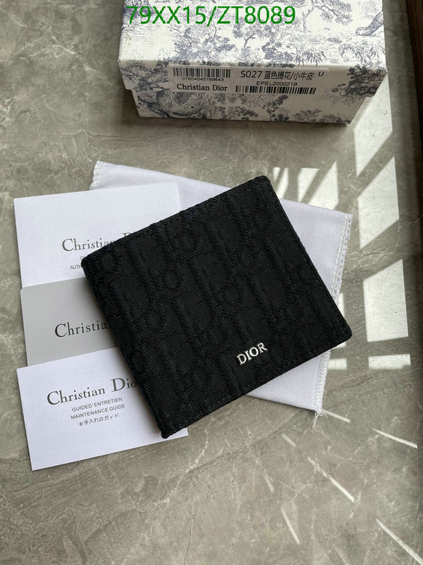 Dior-Wallet-Mirror Quality Code: ZT8089 $: 79USD