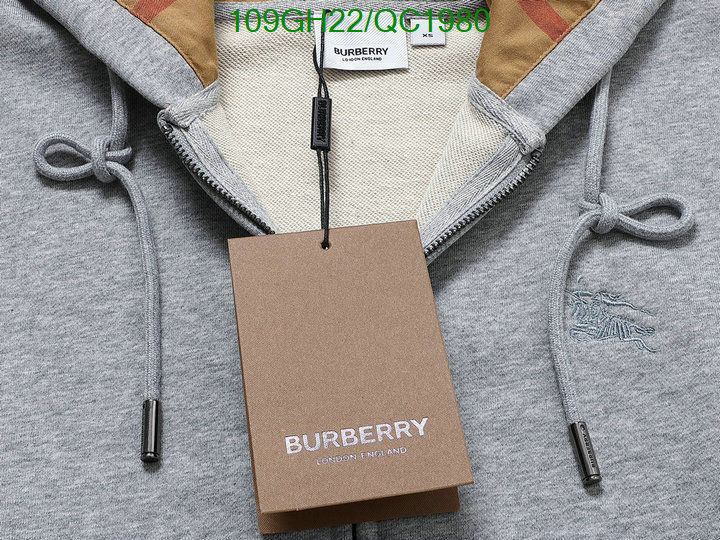 Burberry-Clothing Code: QC1980 $: 109USD