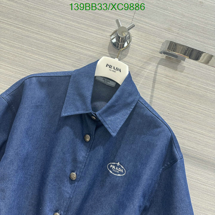 Prada-Clothing Code: XC9886 $: 139USD