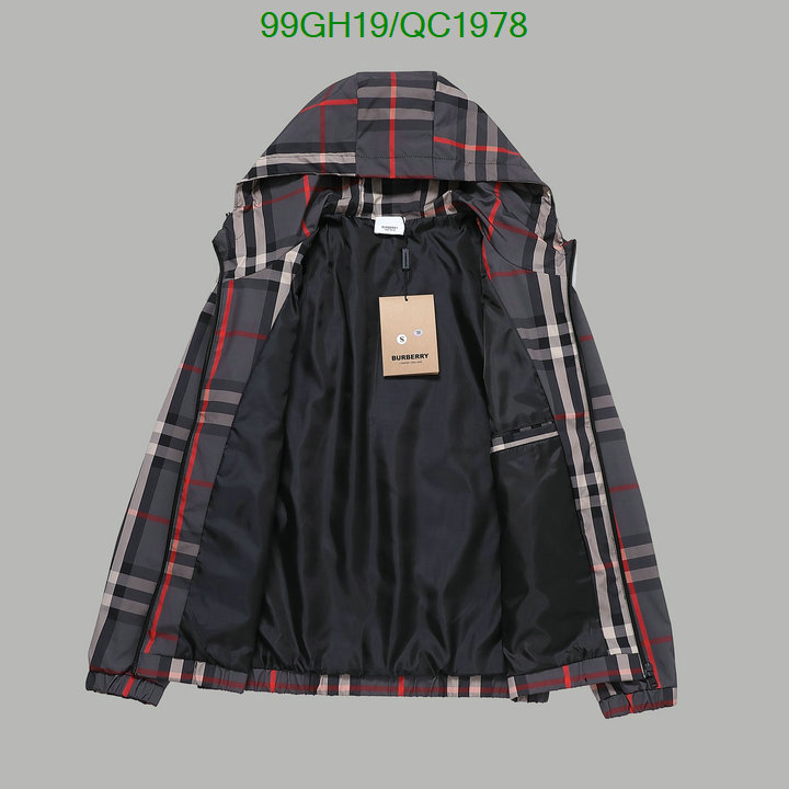 Burberry-Clothing Code: QC1978 $: 99USD