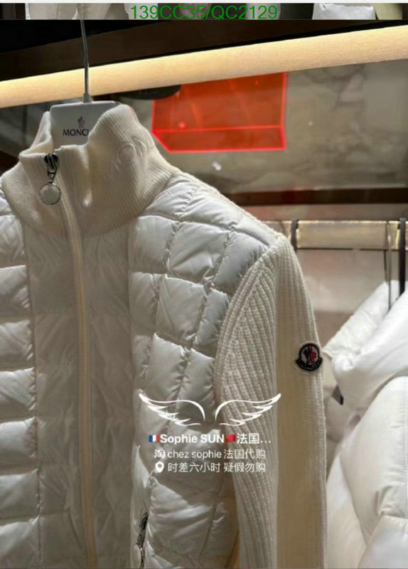 Moncler-Down jacket Women Code: QC2129 $: 139USD