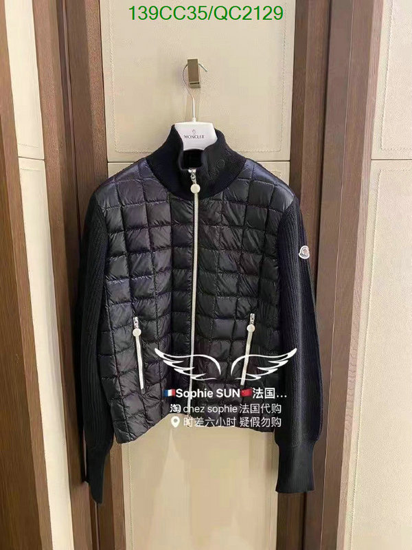 Moncler-Down jacket Women Code: QC2129 $: 139USD