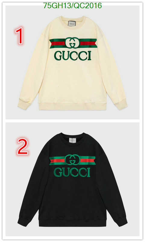 Gucci-Clothing Code: QC2016 $: 75USD