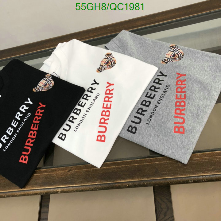 Burberry-Clothing Code: QC1981 $: 55USD