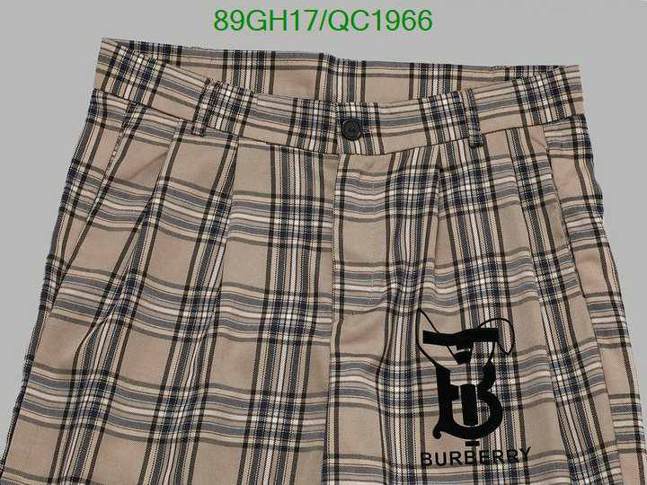 Burberry-Clothing Code: QC1966 $: 89USD