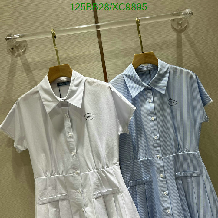 Prada-Clothing Code: XC9895 $: 125USD