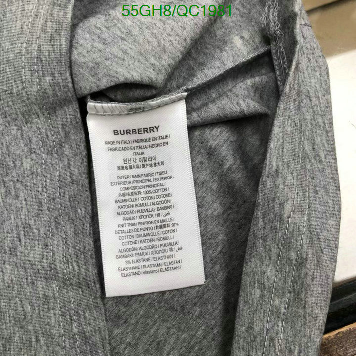 Burberry-Clothing Code: QC1981 $: 55USD