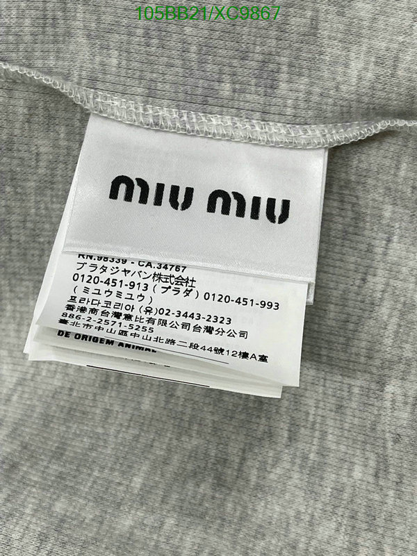 MIUMIU-Clothing Code: XC9867 $: 105USD