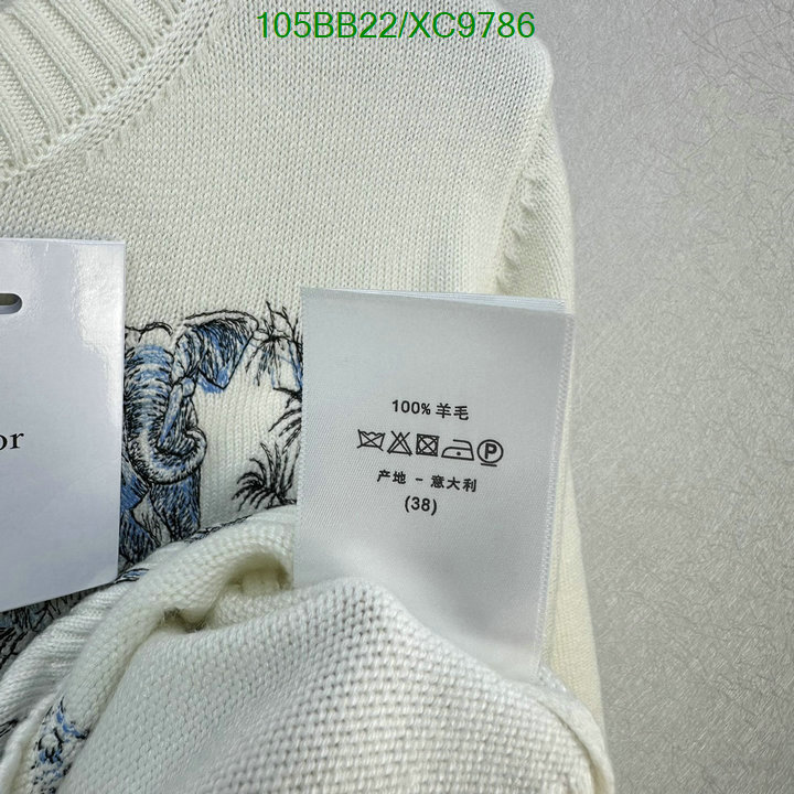 Dior-Clothing Code: XC9786 $: 105USD