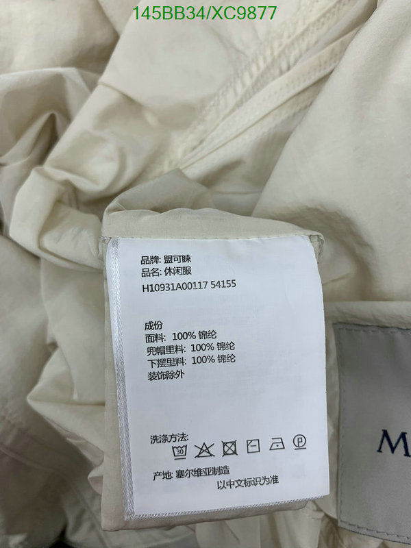 Moncler-Clothing Code: XC9877 $: 145USD
