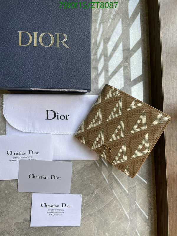 Dior-Wallet-Mirror Quality Code: ZT8087 $: 79USD