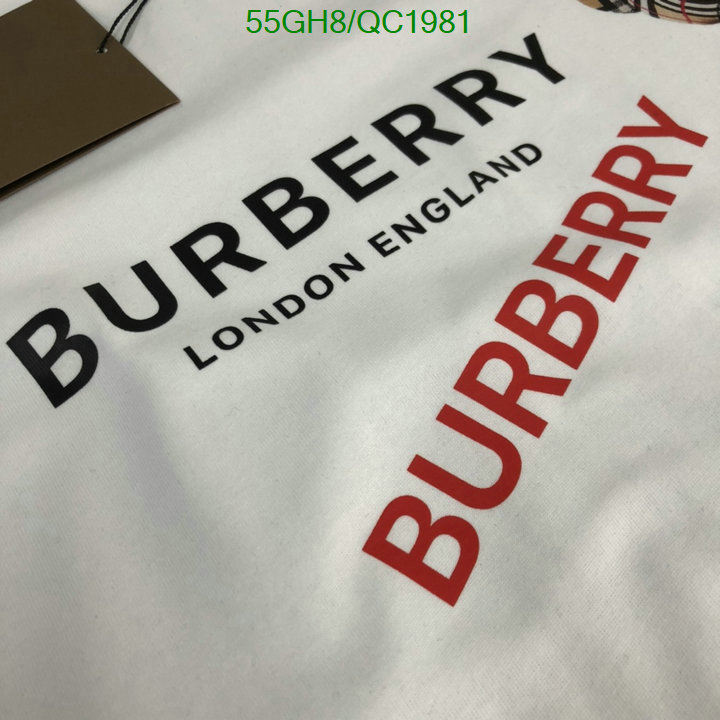 Burberry-Clothing Code: QC1981 $: 55USD