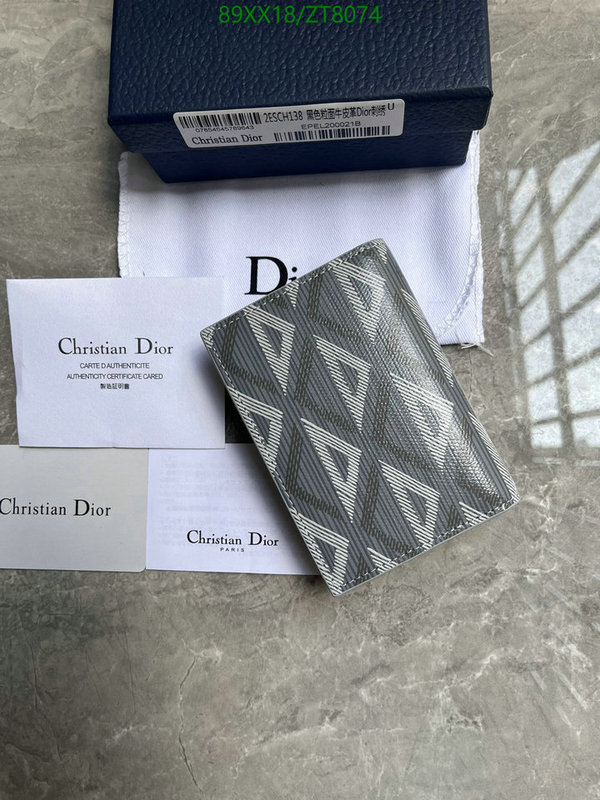 Dior-Wallet-Mirror Quality Code: ZT8074 $: 89USD