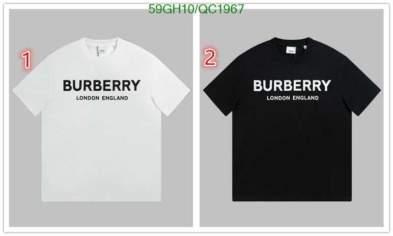 Burberry-Clothing Code: QC1967 $: 59USD