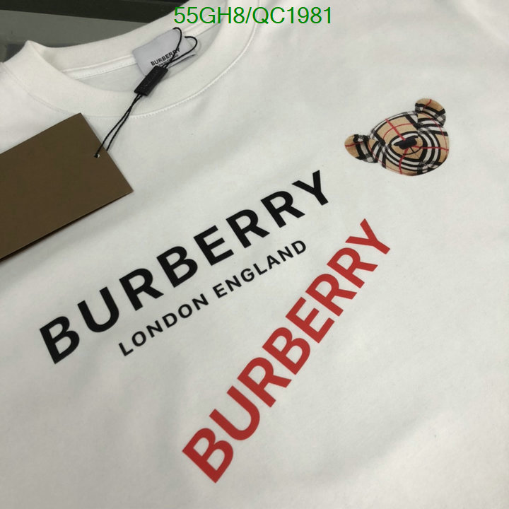 Burberry-Clothing Code: QC1981 $: 55USD