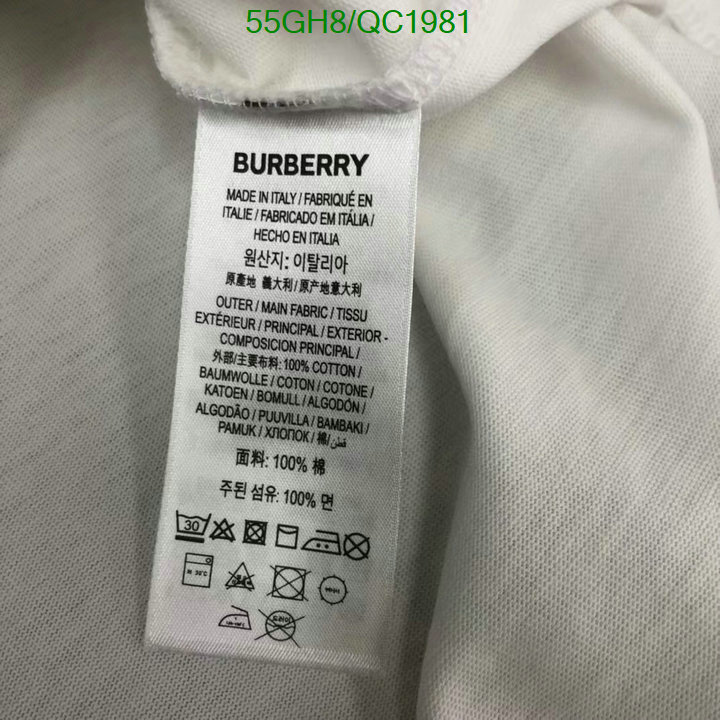 Burberry-Clothing Code: QC1981 $: 55USD