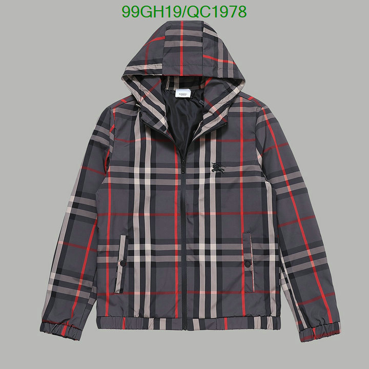 Burberry-Clothing Code: QC1978 $: 99USD