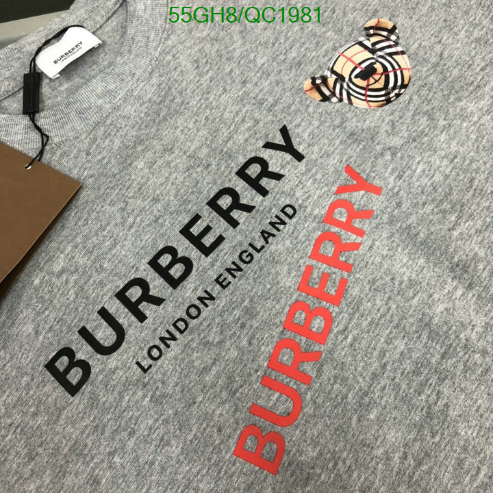 Burberry-Clothing Code: QC1981 $: 55USD