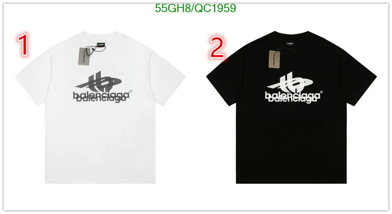 Balenciaga-Clothing Code: QC1959 $: 55USD