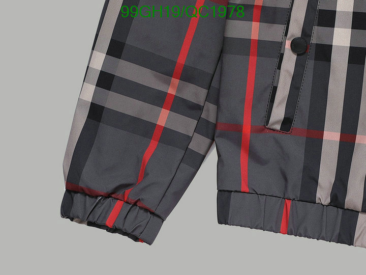 Burberry-Clothing Code: QC1978 $: 99USD