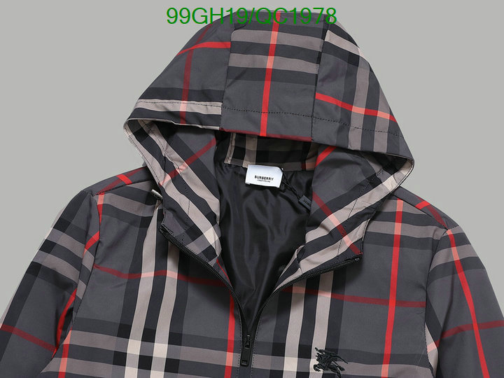 Burberry-Clothing Code: QC1978 $: 99USD