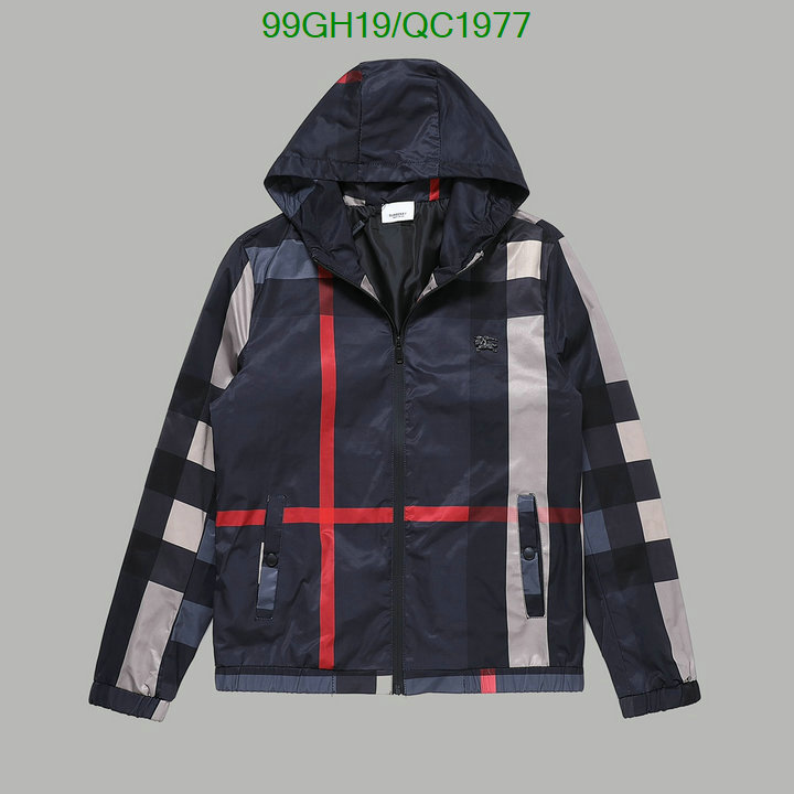 Burberry-Clothing Code: QC1977 $: 99USD