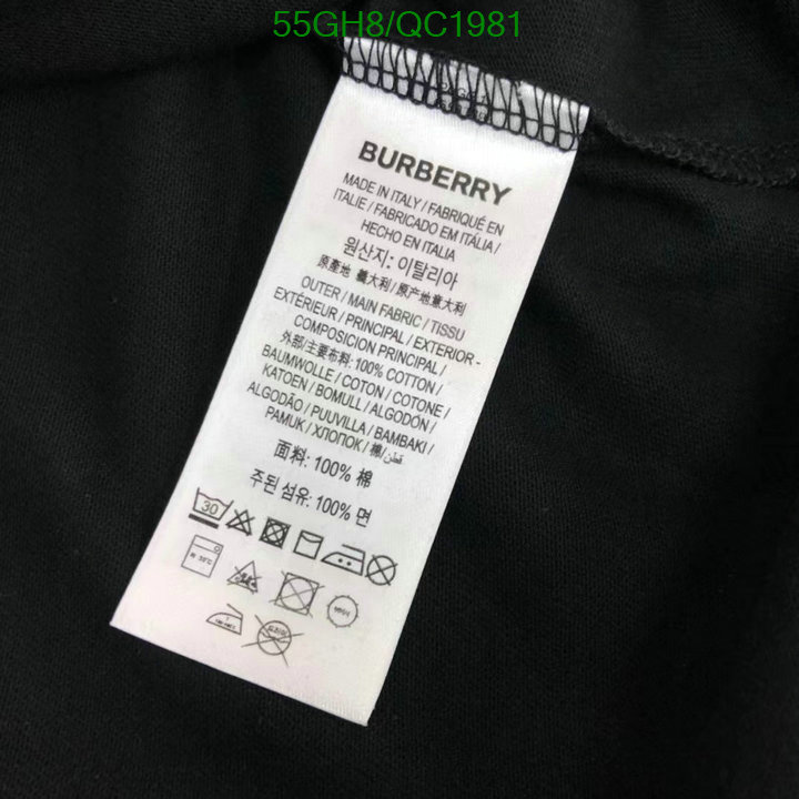 Burberry-Clothing Code: QC1981 $: 55USD