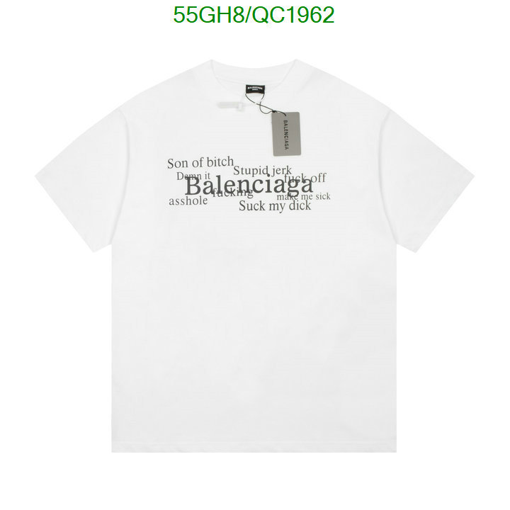 Balenciaga-Clothing Code: QC1962 $: 55USD