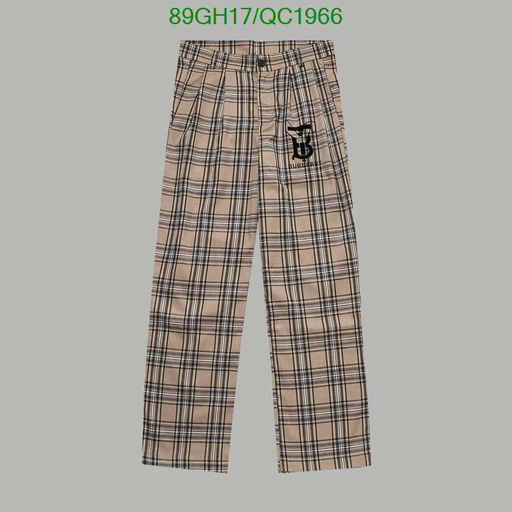 Burberry-Clothing Code: QC1966 $: 89USD