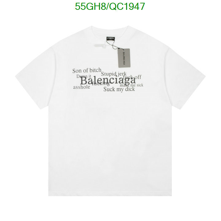 Balenciaga-Clothing Code: QC1947 $: 55USD