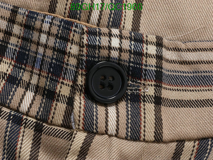 Burberry-Clothing Code: QC1966 $: 89USD