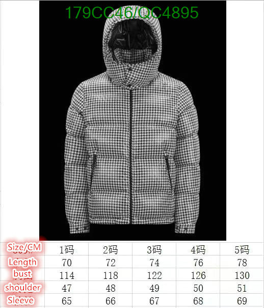 Moncler-Down jacket Men Code: QC4895 $: 179USD