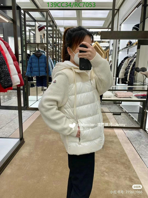 Moncler-Down jacket Women Code: RC7053 $: 139USD