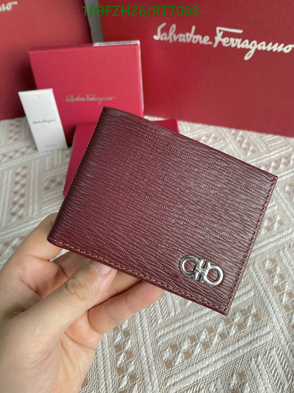 Ferragamo-Wallet Mirror Quality Code: RT7068 $: 109USD