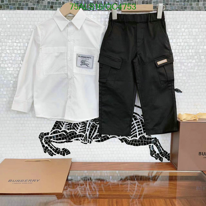 Burberry-Kids clothing Code: QC4753 $: 75USD