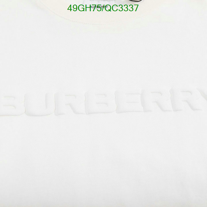 Burberry-Clothing Code: QC3337 $: 49USD