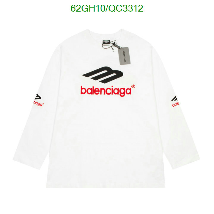 Balenciaga-Clothing Code: QC3312 $: 62USD