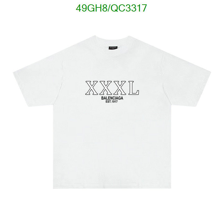 Balenciaga-Clothing Code: QC3317 $: 49USD