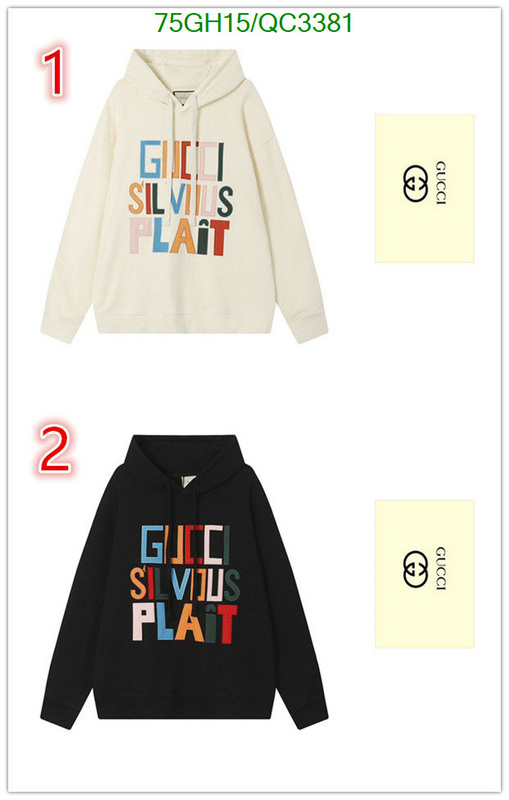 Gucci-Clothing Code: QC3381 $: 75USD