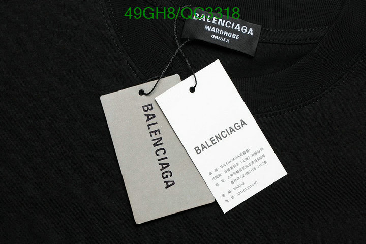 Balenciaga-Clothing Code: QC3318 $: 49USD